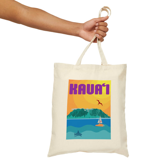 Kaua’i Cotton Canvas Tote Bag