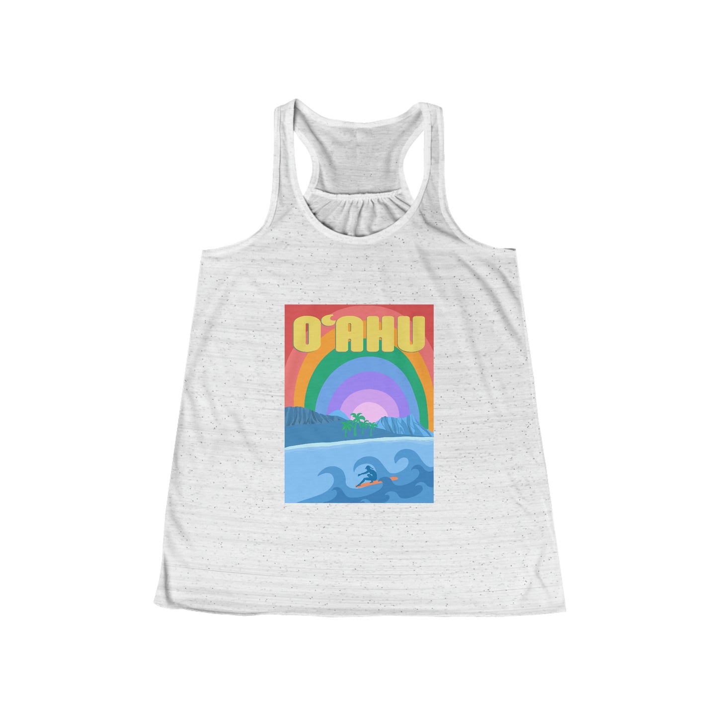 O’ahu, Hawai’i  Women's Flowy Racerback Tank