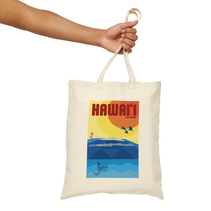 Hawaiʻi Island Cotton Canvas Tote Bag