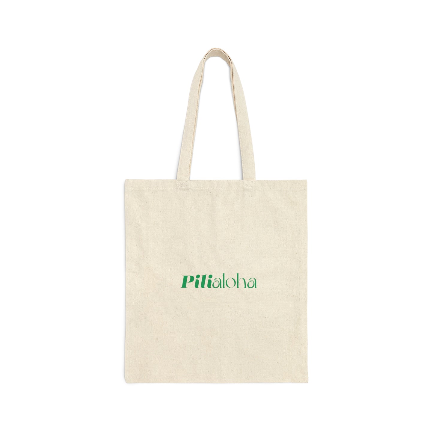 Green Iwa Birds Cotton Canvas Tote Bag