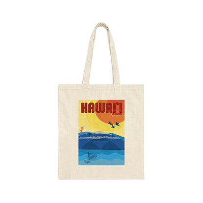 Hawaiʻi Island Cotton Canvas Tote Bag