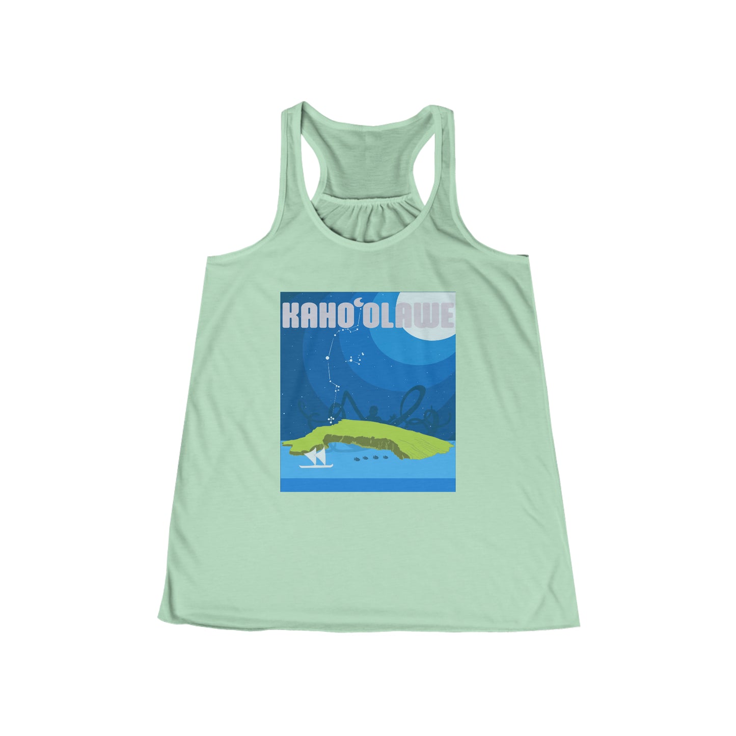 Kahoʻolawe, Hawai’i  Women's Flowy Racerback Tank