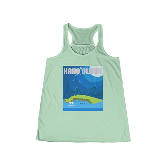 Kahoʻolawe, Hawai’i  Women's Flowy Racerback Tank