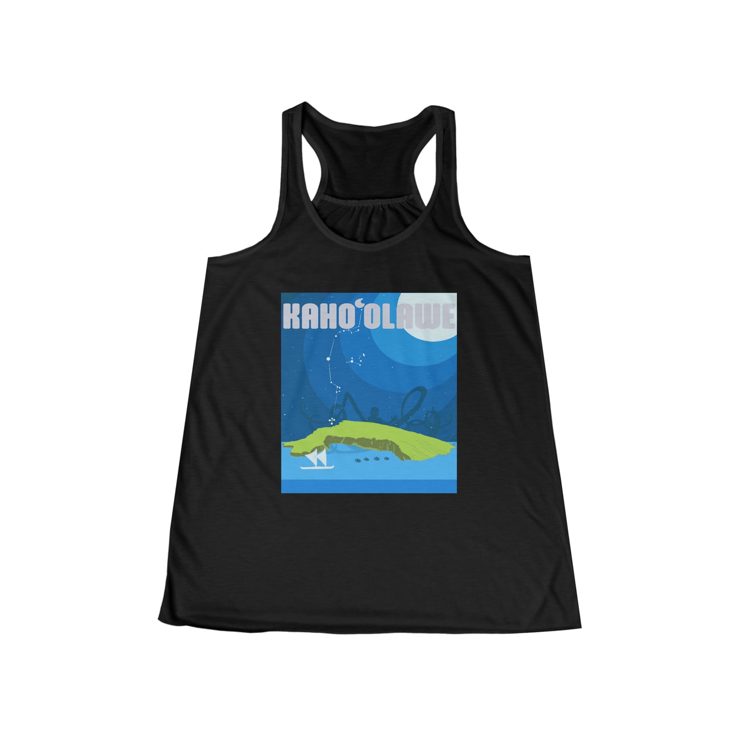 Kahoʻolawe, Hawai’i  Women's Flowy Racerback Tank