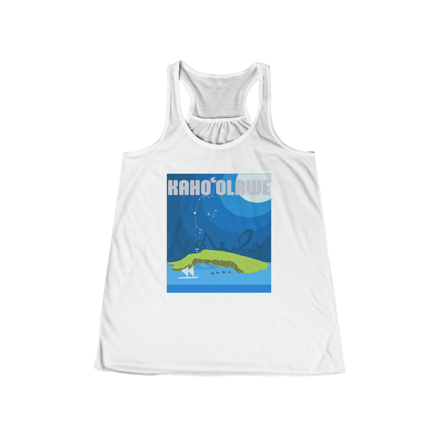 Kahoʻolawe, Hawai’i  Women's Flowy Racerback Tank