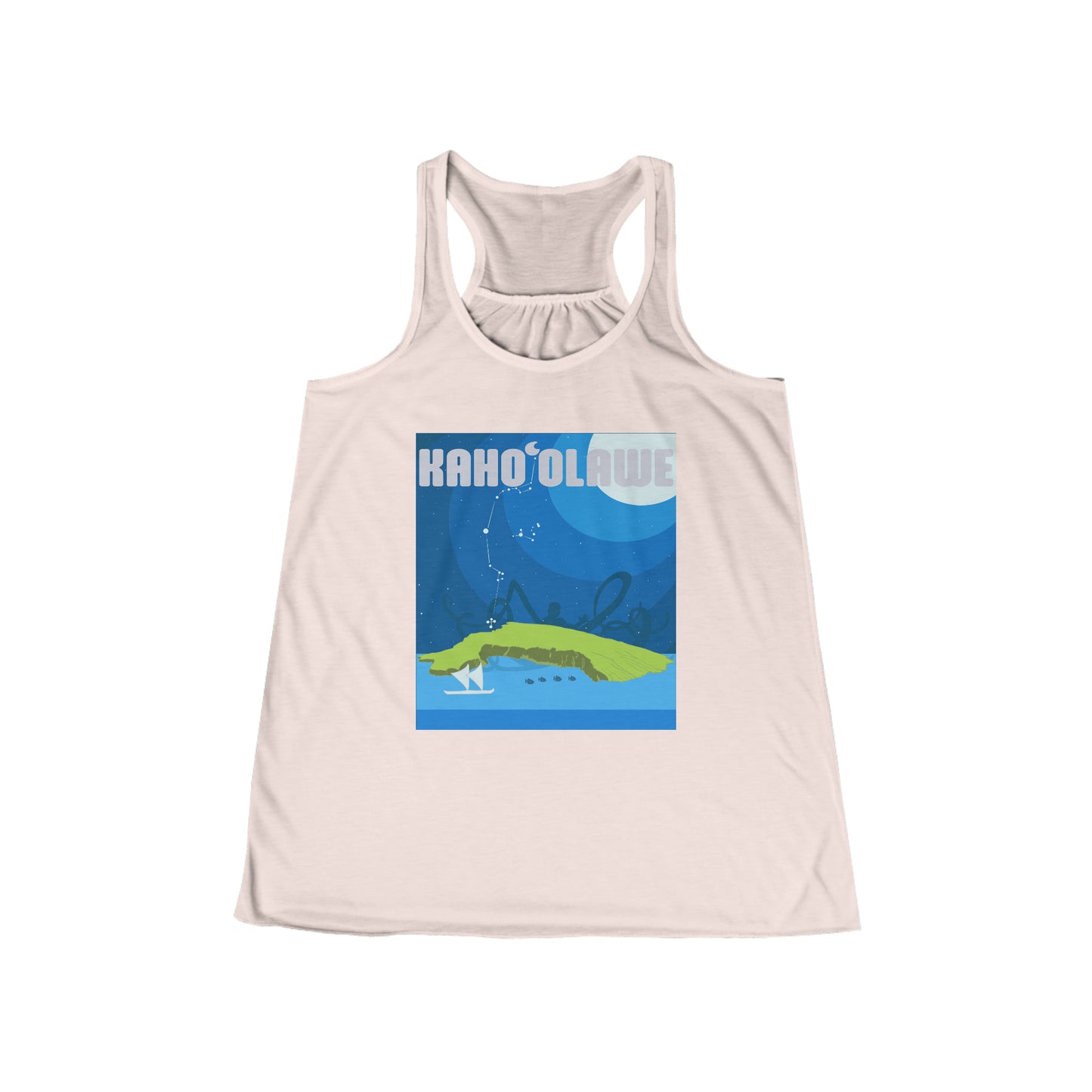 Kahoʻolawe, Hawai’i  Women's Flowy Racerback Tank