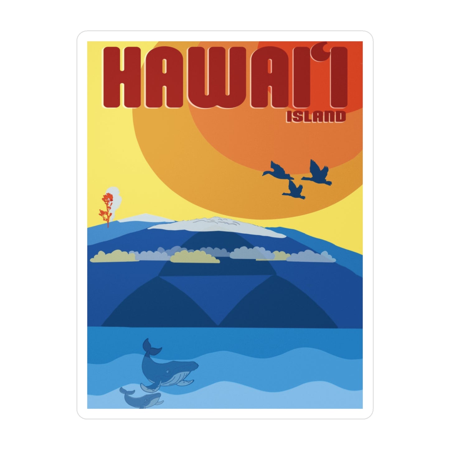 Hawai’i Island Sticker