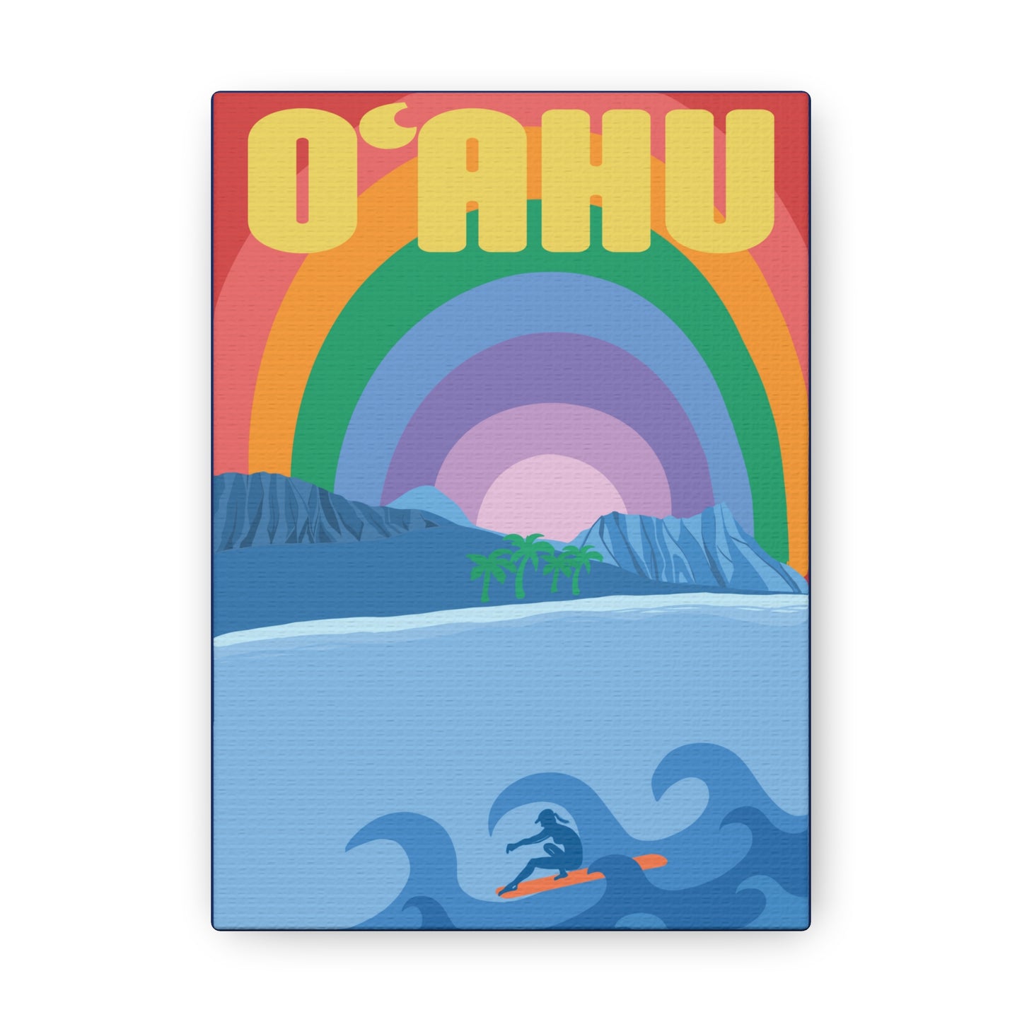 Oʻahu Canvas Wall Hanging