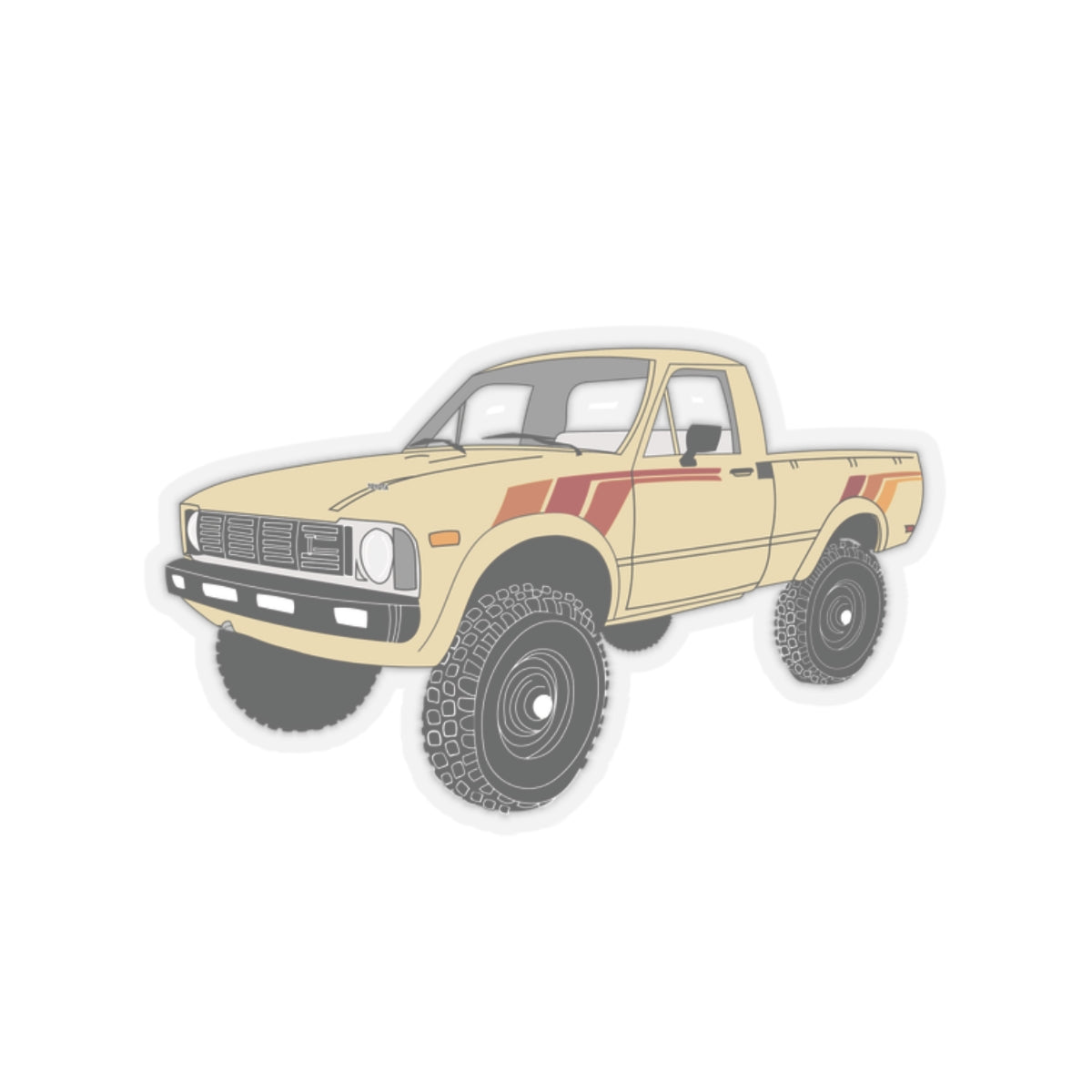 1980 Toyota Tacoma Retro Sticker