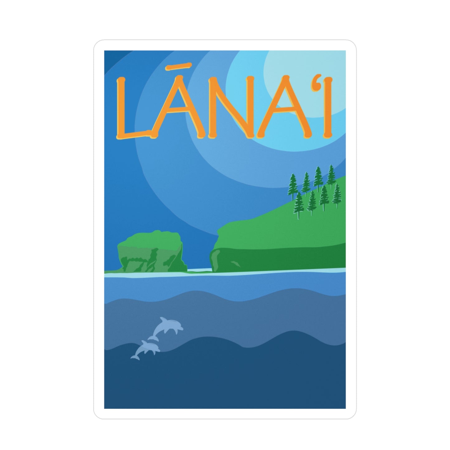 Lāna’i, Hawai’i Sticker