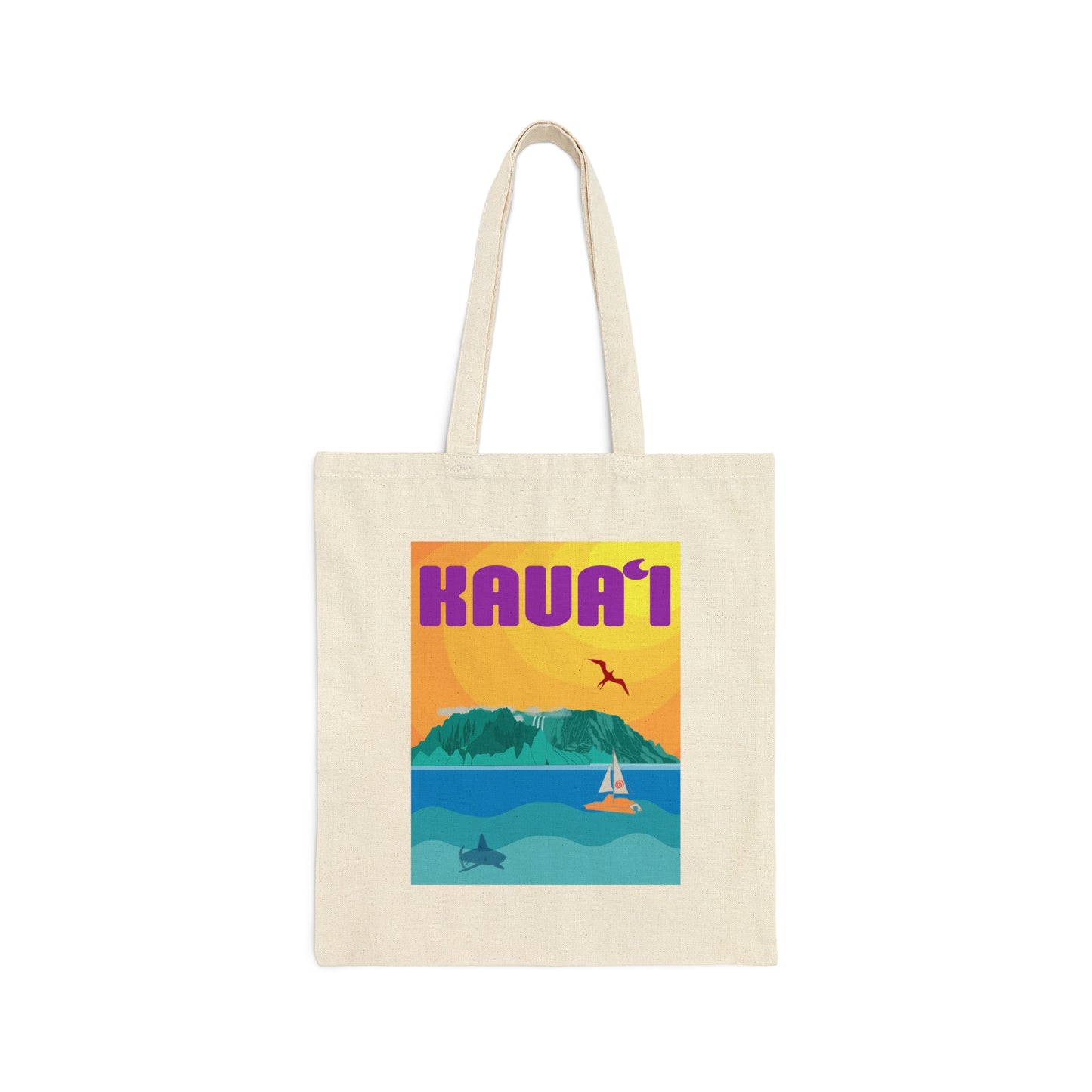 Kaua’i Cotton Canvas Tote Bag