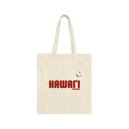 Hawaiʻi Island Cotton Canvas Tote Bag