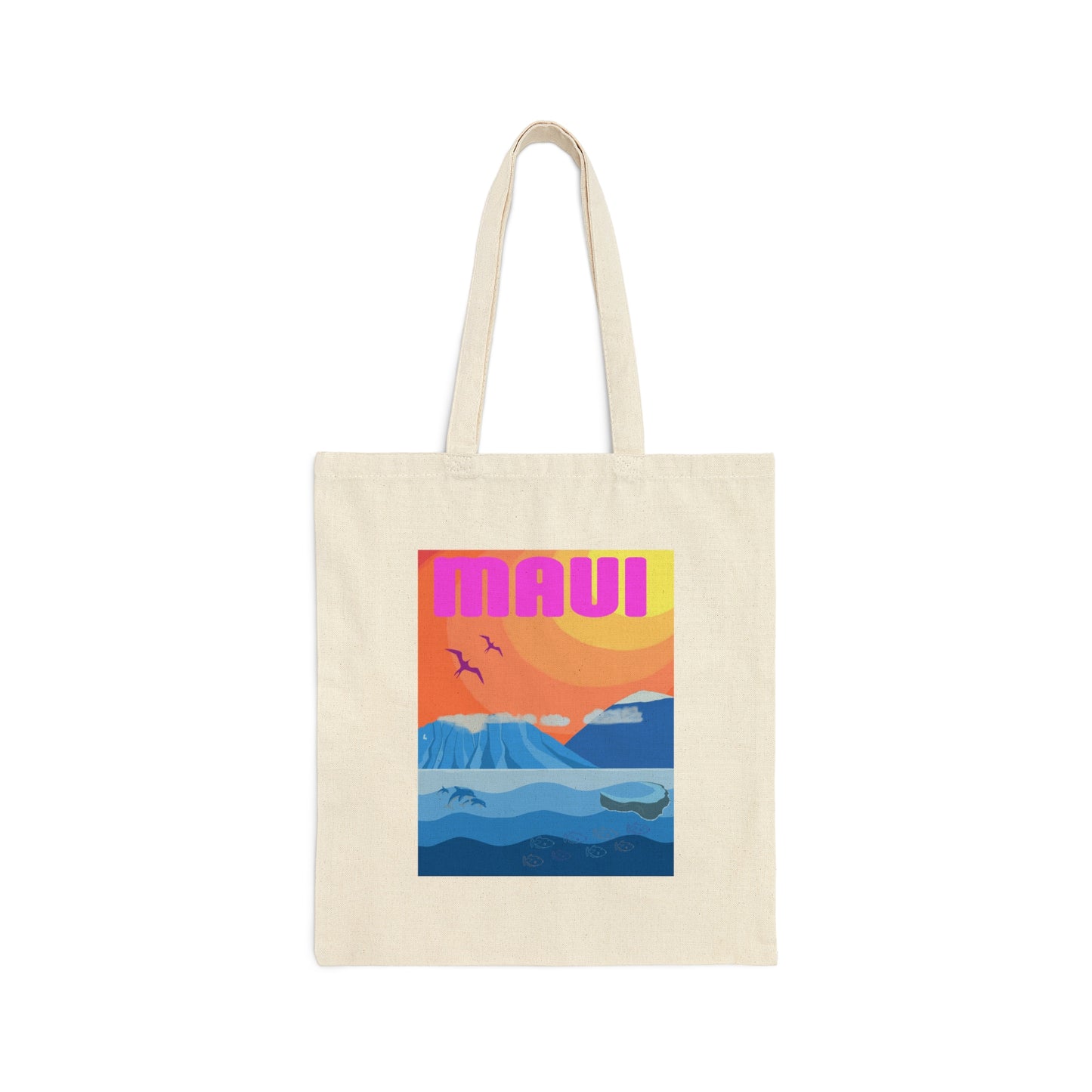 Maui Cotton Canvas Tote Bag