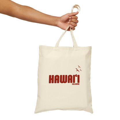 Hawaiʻi Island Cotton Canvas Tote Bag