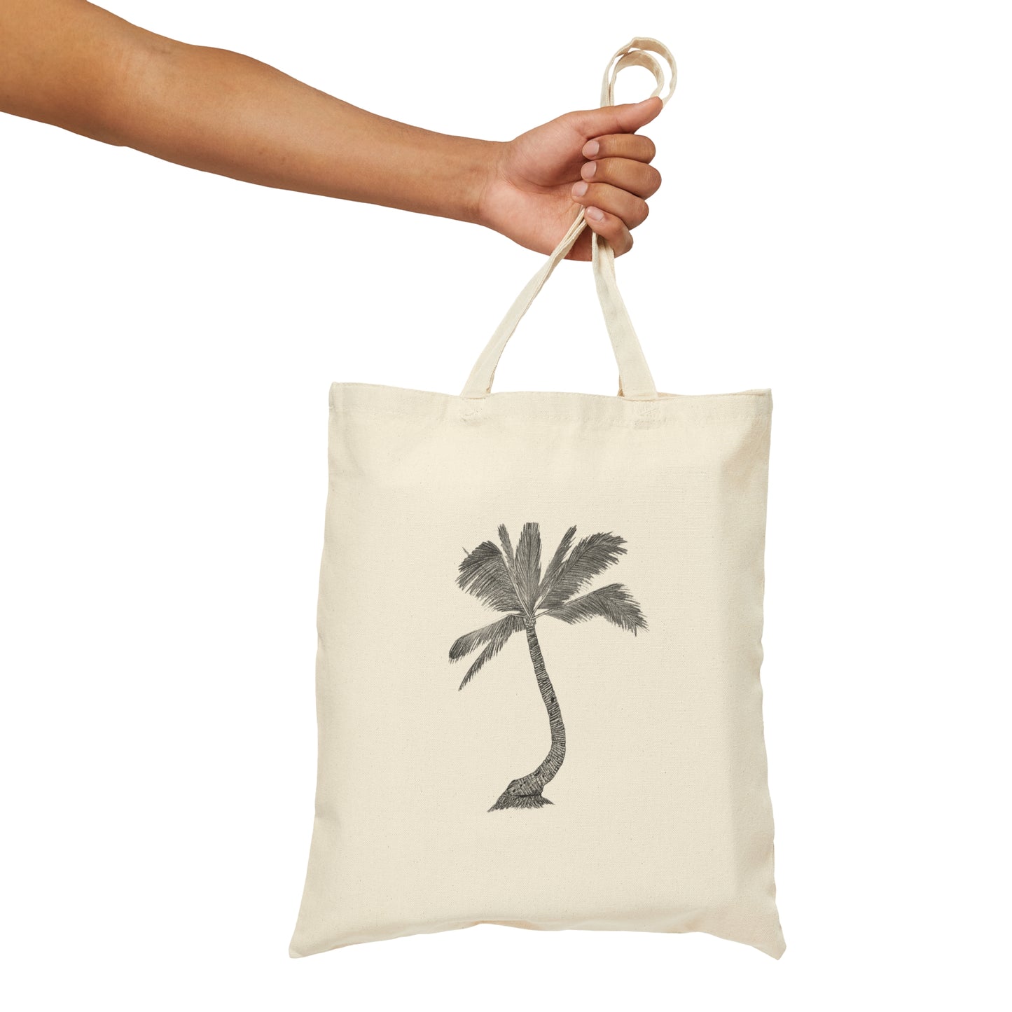 Niu (Coconut) Tree Cotton Canvas Tote Bag