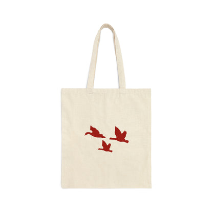 Nene Birds Cotton Canvas Tote Bag