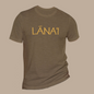 Pilialoha Gifts Lana’i Men’s T- Shirt, front view in Heather Olive