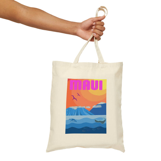 Maui Cotton Canvas Tote Bag