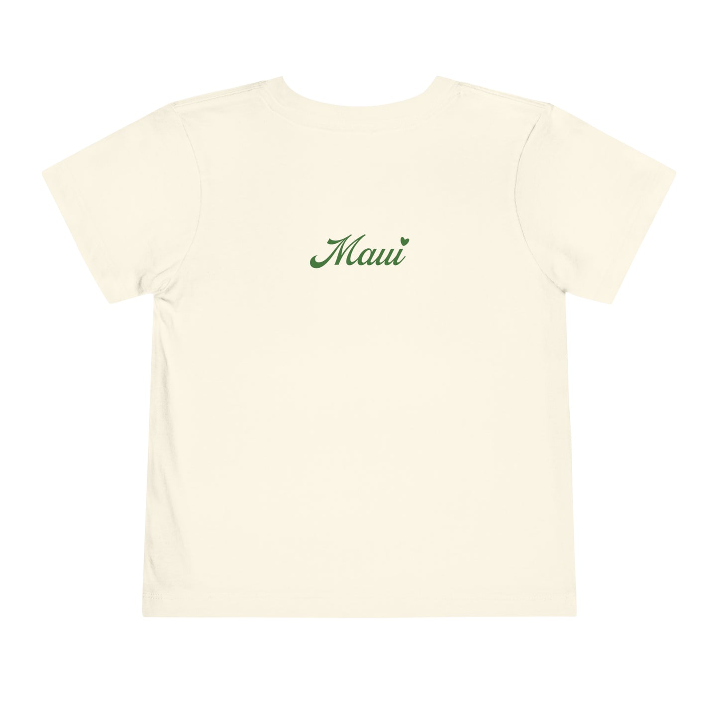 Malama Toddler Tee Natural Back side