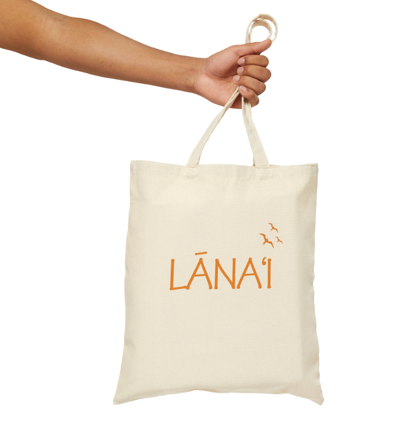 Pilialoha Gifts Canvas Tote Bag of Lanaʻi City, Hawaii