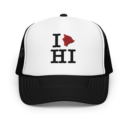 I❤️HI Hawaii Island Foam Trucker Hat