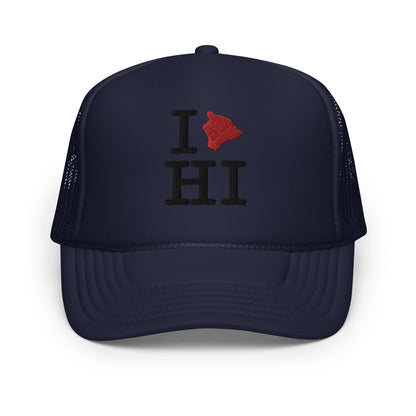 I❤️HI Hawaii Island Foam Trucker Hat