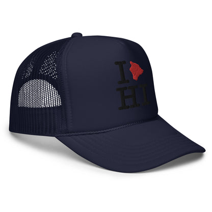 I❤️HI Hawaii Island Foam Trucker Hat