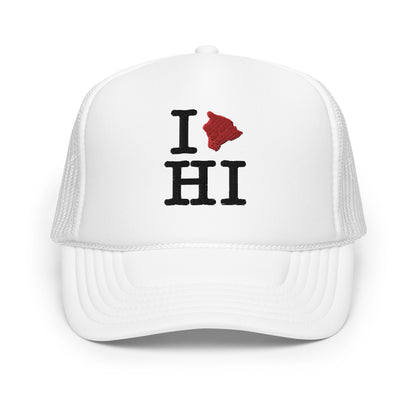 I❤️HI Hawaii Island Foam Trucker Hat