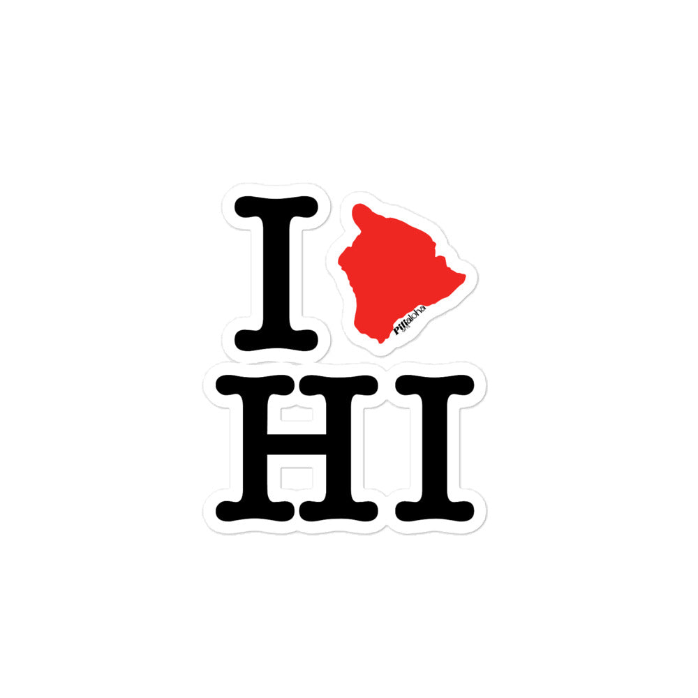 I❤️HI Hawaii Island Stickers