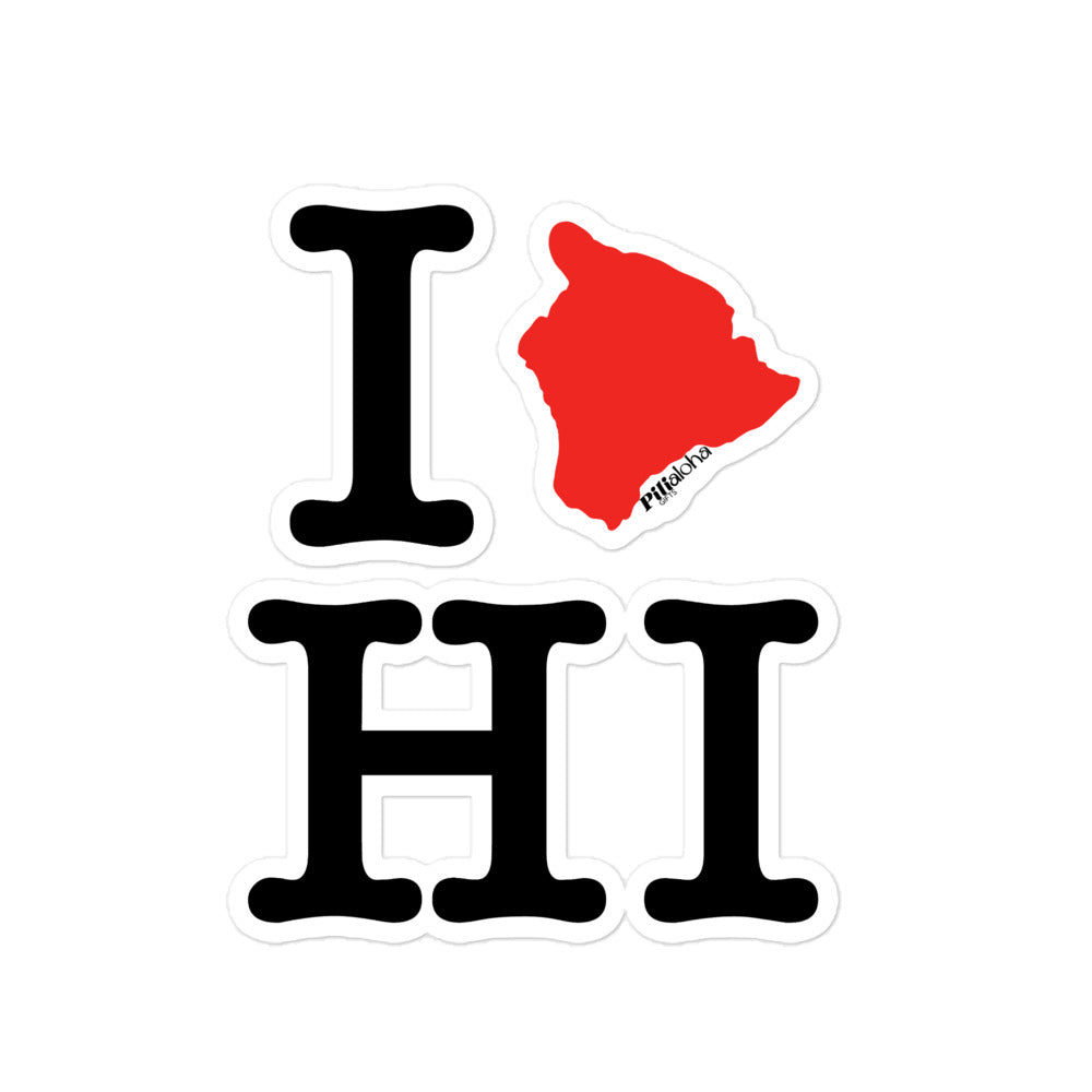 I❤️HI Hawaii Island Stickers